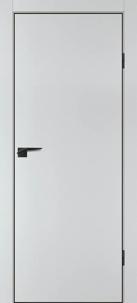 Фото Межкомнатная дверь П-1 кромка АБС черная c 4-х ст. Сапфир матовый